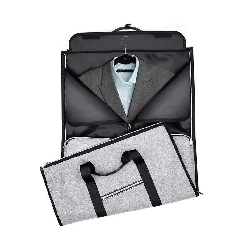 Men Shoulder Bags Large Capacity Business Travel Bag Waterproof Oxford Garment Pack Multi-Pocket Luggage Сlothes Storage XA76M