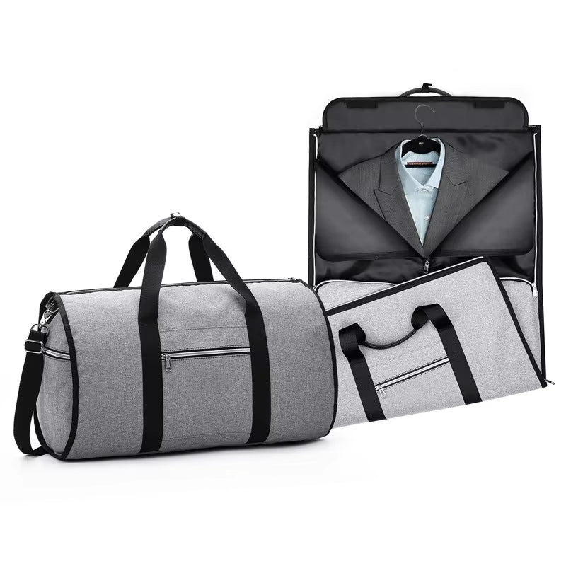 Men Shoulder Bags Large Capacity Business Travel Bag Waterproof Oxford Garment Pack Multi-Pocket Luggage Сlothes Storage XA76M