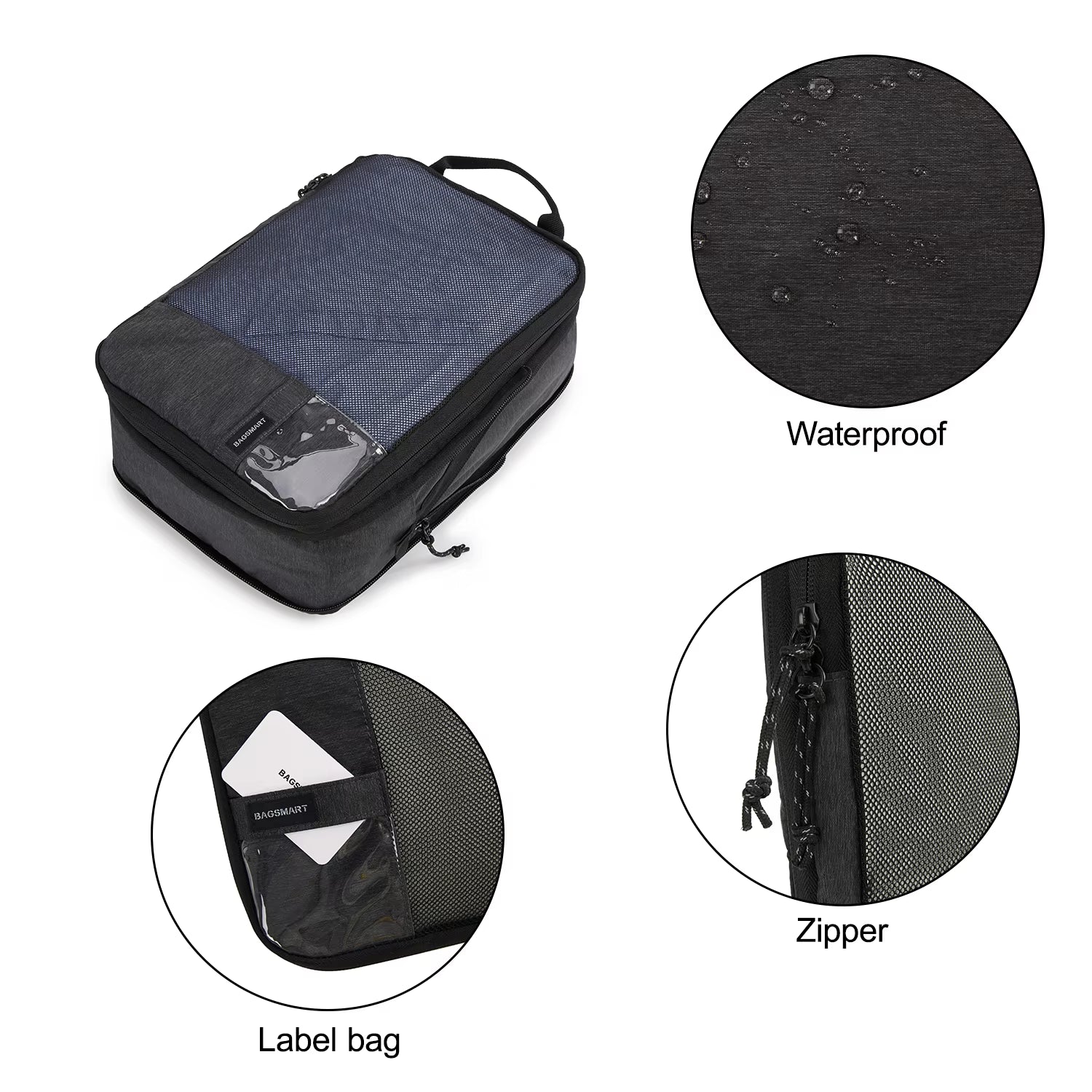Compression Packing Cubes Men Travel Expandable Luggage Organizer Carry on Luggage Packing Organizers for Women