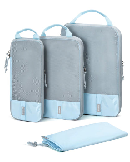 Compression Packing Cubes Men Travel Expandable Luggage Organizer Carry on Luggage Packing Organizers for Women