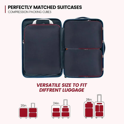 Waterproof Compression Packing Cube 2,6,9 Pcs