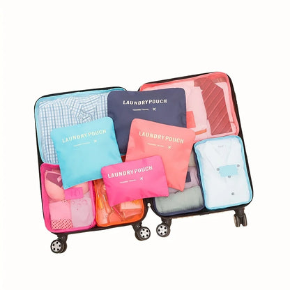 Luggage Packing Cubes with foldable organizers, 6pc