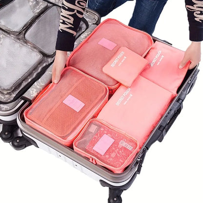Luggage Packing Cubes with foldable organizers, 6pc
