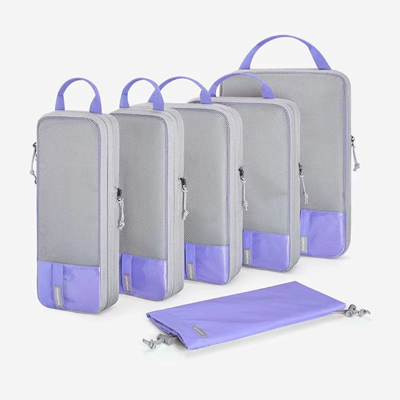 Compression Packing Cubes Men Travel Expandable Luggage Organizer Carry on Luggage Packing Organizers for Women