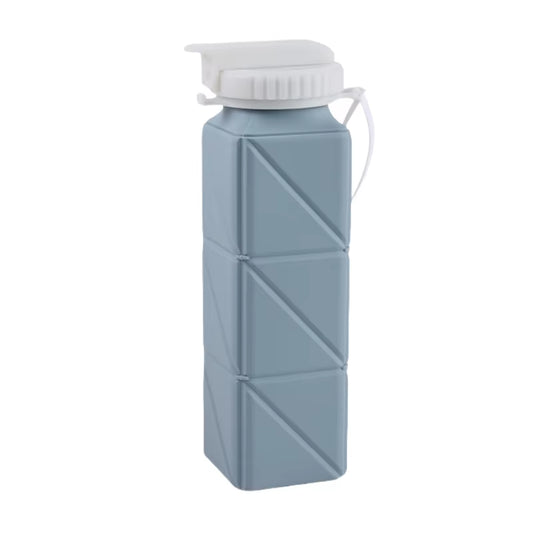 Outdoor Collapsible Water Bottles Silicone Foldable Portable Water Bottle Reusable Leakproof for Travel Gym Hiking Camping Sport
