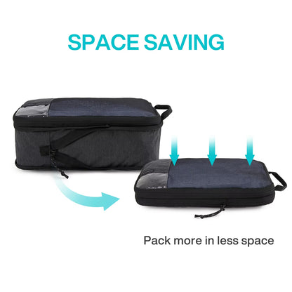 Compression Packing Cubes Men Travel Expandable Luggage Organizer Carry on Luggage Packing Organizers for Women